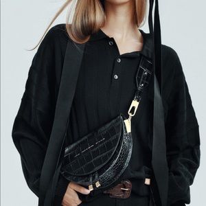 CHYLAK green saddle crossbody bag